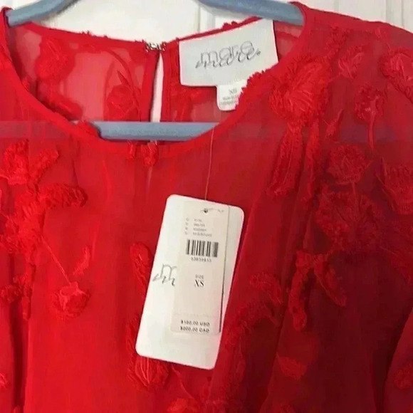 NWT Anthropologie x Mare Mare Amal Textured Mini Dress XS - Picture 4 of 9